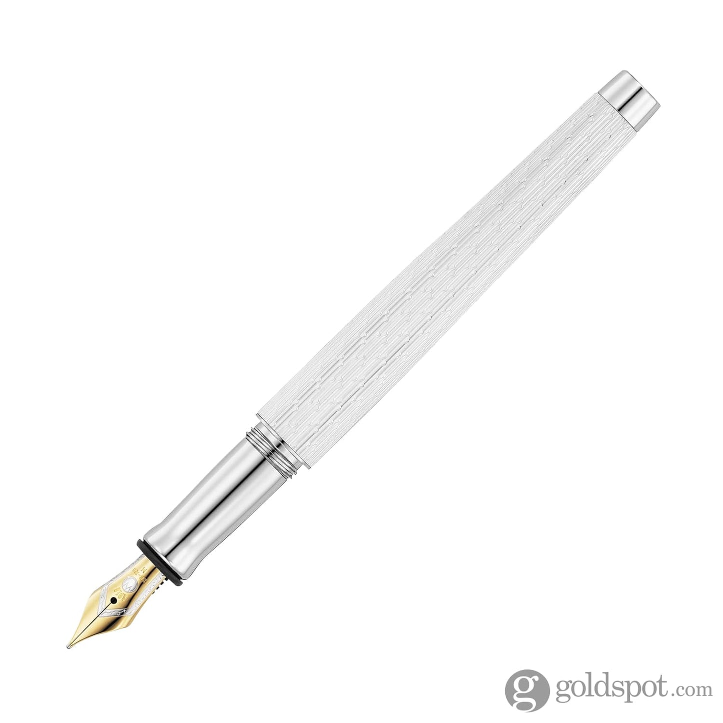 Waldmann Tango Imagination Fountain Pen in White - 18kt Gold Fountain Pen