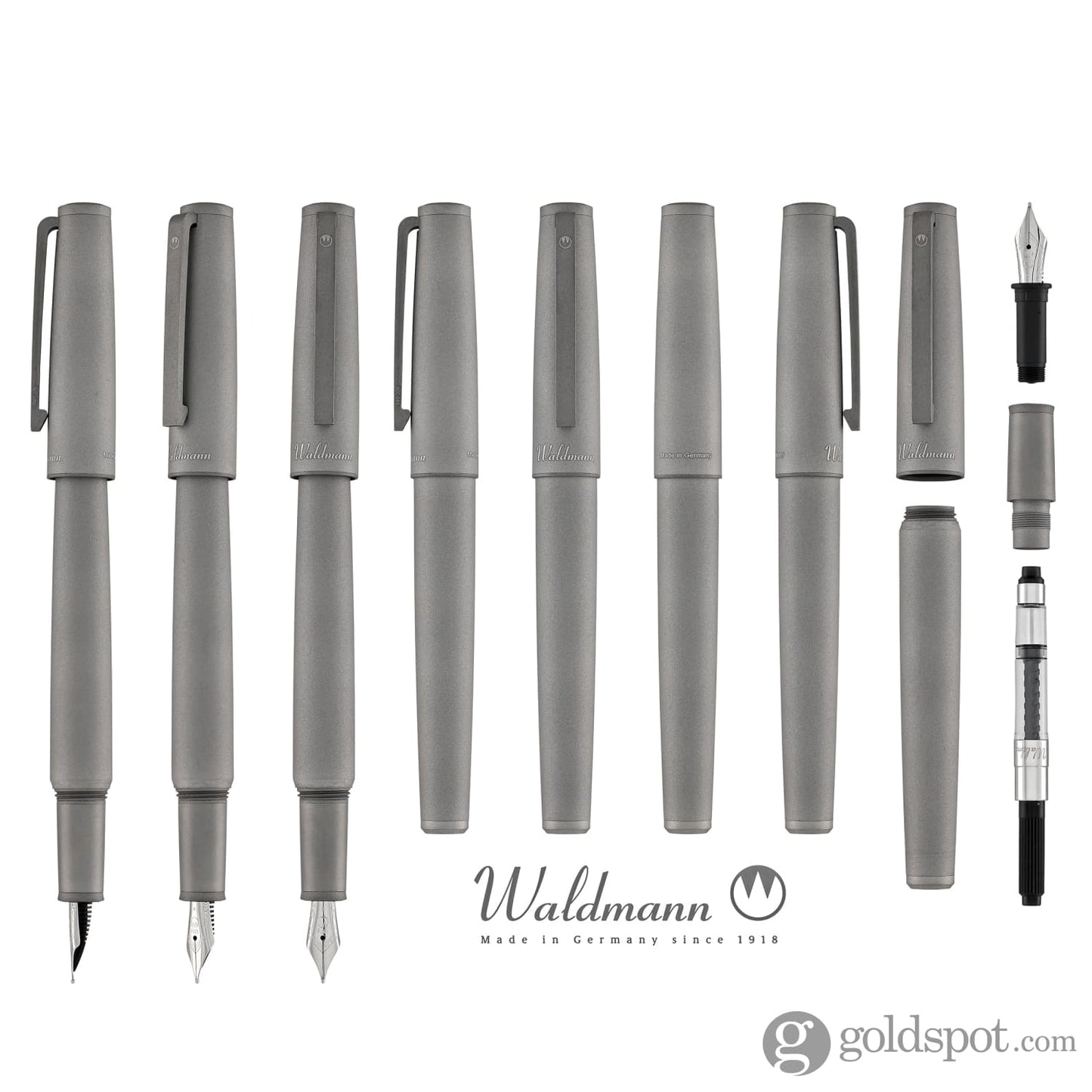 Waldmann Titan Fountain Pen in Titanium Fountain Pen