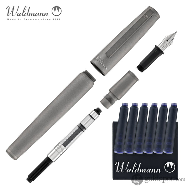 Waldmann Titan Fountain Pen in Titanium Fountain Pen