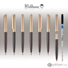 Waldmann Tuscany Ballpoint Pen in Chocolate with Rose Gold Ballpoint Pen