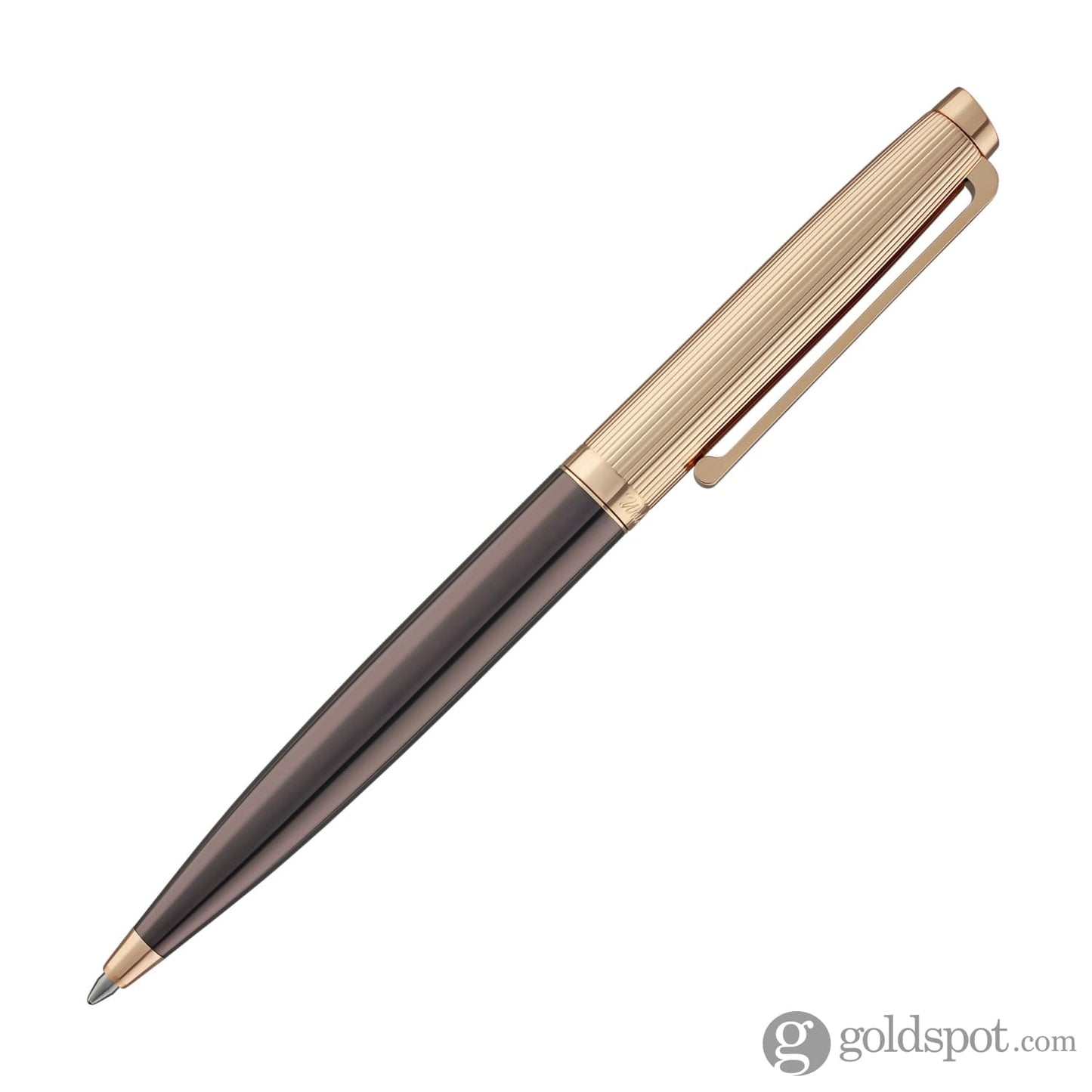 Waldmann Tuscany Ballpoint Pen in Chocolate with Rose Gold Ballpoint Pen