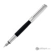 Waldmann Tuscany Fountain Pen in Black Lacquer with Sterling Silver Steel Nib Fountain Pen