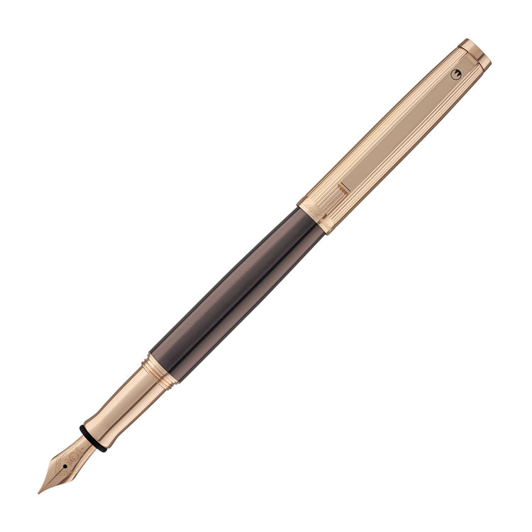 Waldmann Tuscany Fountain Pen in Chocolate with Rose Gold 18kt Gold Nib Fountain Pen