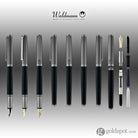 Waldmann Tuscany Fountain Pen in Frosted Ruthenium 18kt Gold Nib Fountain Pen