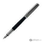 Waldmann Tuscany Fountain Pen in Frosted Ruthenium Steel Nib Fountain Pen