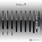 Waldmann Tuscany Fountain Pen in Frosted Ruthenium Steel Nib Fountain Pen