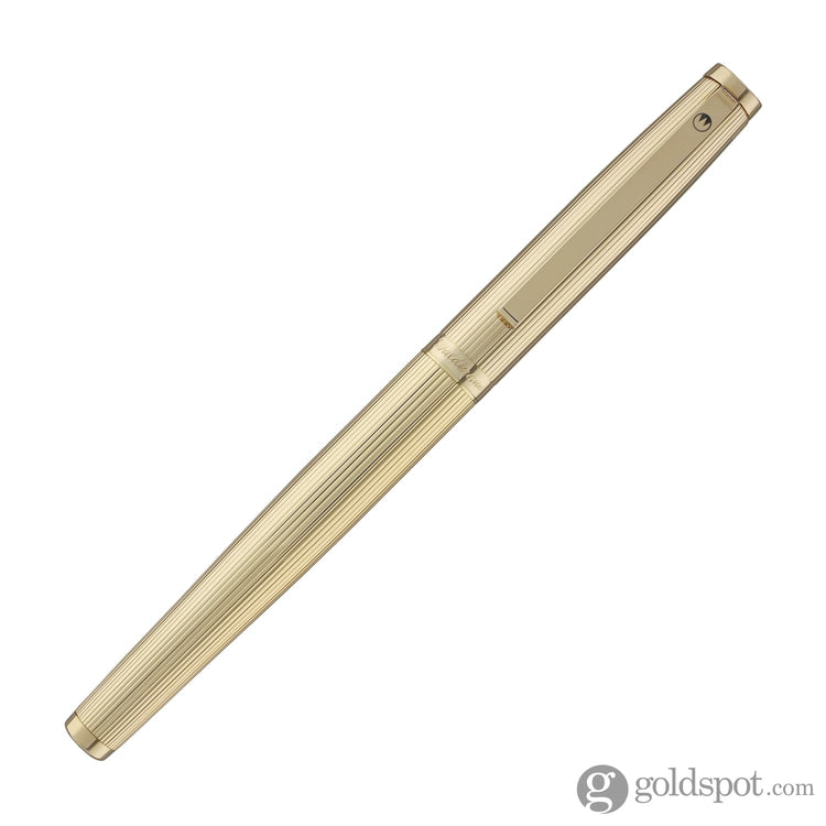 Waldmann Tuscany Fountain Pen in Gold-Plated Sterling Silver Steel Nib Fountain Pen