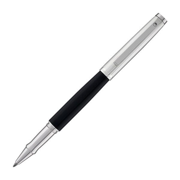 Waldmann Tuscany Rollerball Pen in Black Lacquer with Sterling Silver Rollerball Pen