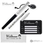 Waldmann Tuscany Rollerball Pen in Black Lacquer with Sterling Silver Rollerball Pen