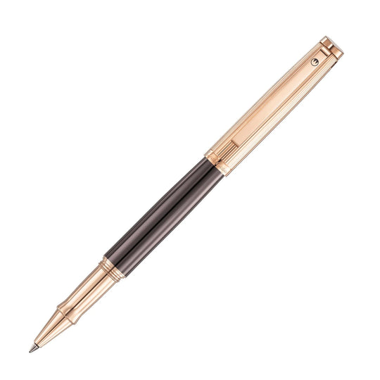 Waldmann Tuscany Rollerball Pen in Chocolate with Rose Gold
