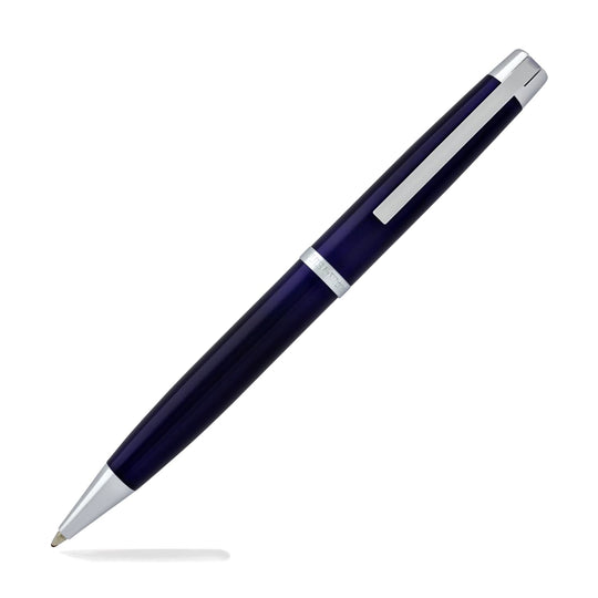 Waterford Marquis Metro Ballpoint Pen in Blue with Chrome Trim