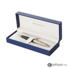 Waterman Carene Ballpoint Pen in Deluxe Black & Silver with Gold Trim Ballpoint Pen