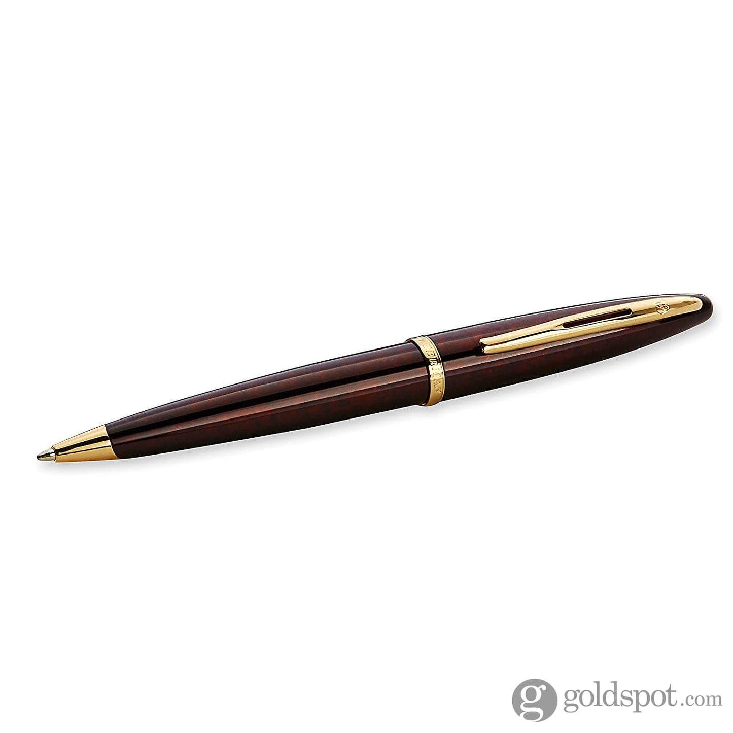 Waterman Carene Ballpoint Pen in Marine Amber with Gold Trim Ballpoint Pen