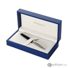 Waterman Carene Fountain Pen in Deluxe Black with Gold Trim - 18K Gold Fine Point Fountain Pen