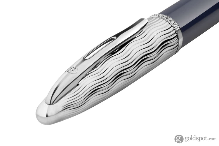 Waterman Carene L’Essence du Bleu Fountain Pen in Metal & Blue Lacquer - 18K Gold Fountain Pen