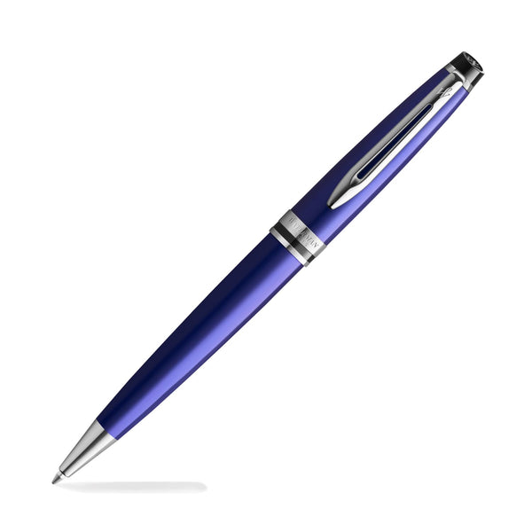 Waterman Expert Ballpoint Pen in Blue with Chrome Trim Ballpoint Pen