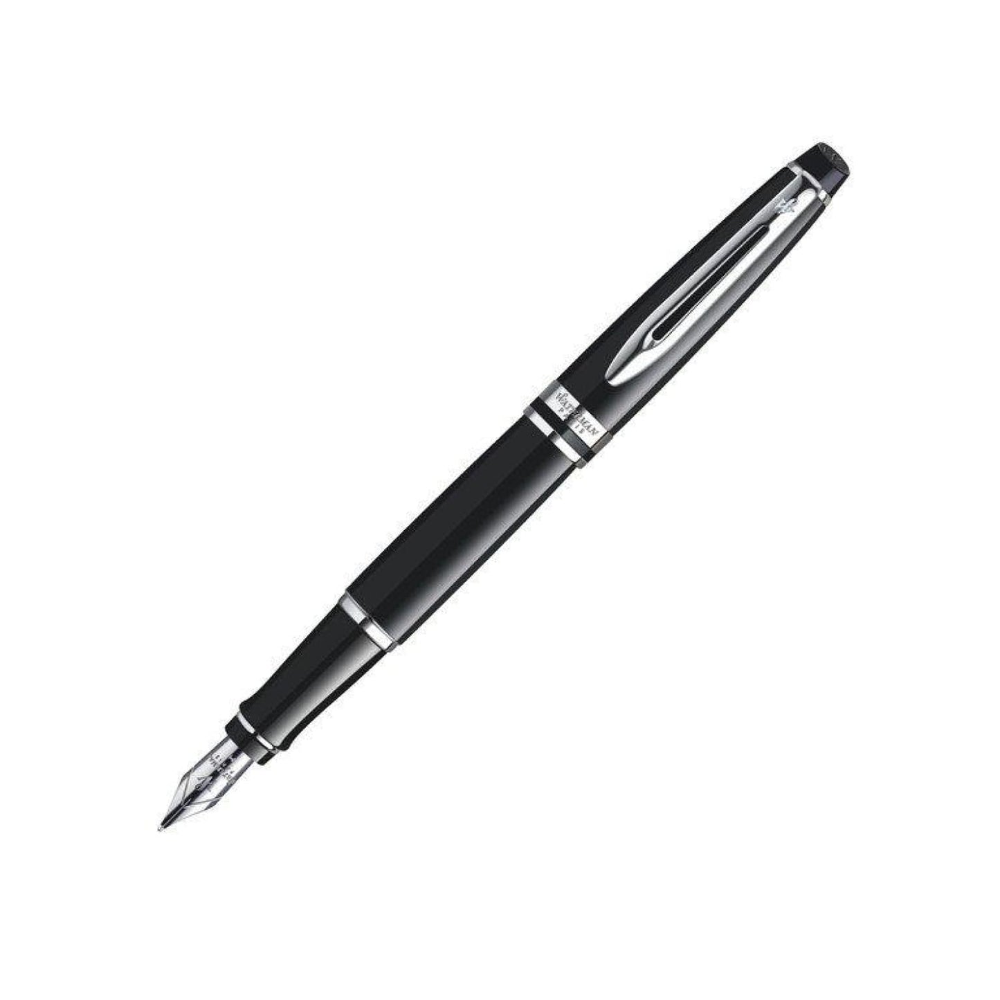 Waterman Expert Fountain Pen in Black with Chrome Trim Fountain Pen