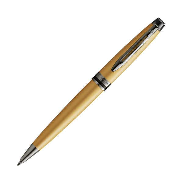 Waterman Expert III Ballpoint Pen in Metallic Gold with Ruthenium Trim Ballpoint Pen
