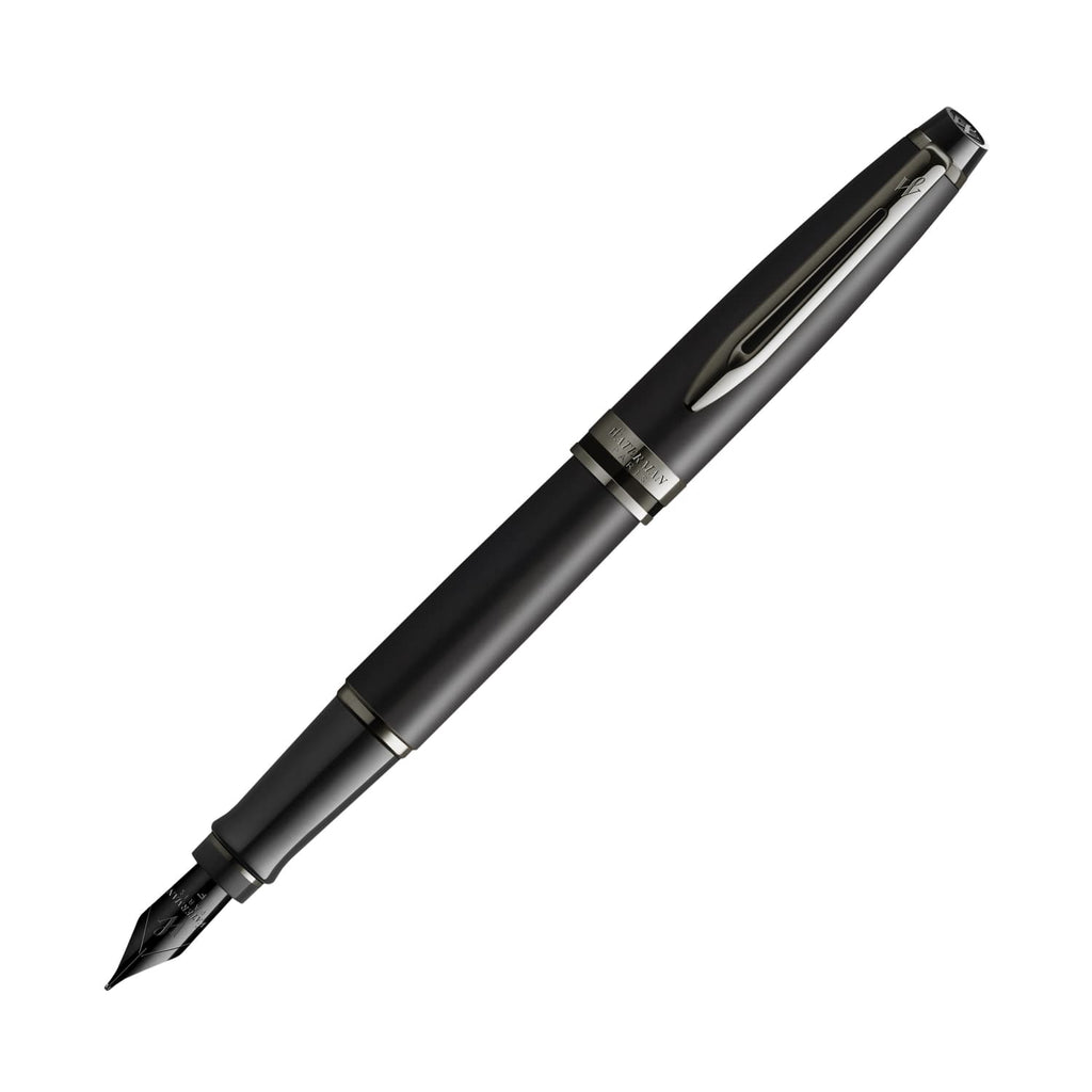 Waterman Expert III Fountain Pen in Metallic Black with Ruthenium Trim - Special Edition Fountain Pen