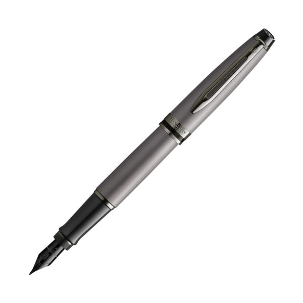 Waterman Expert III Fountain Pen in Metallic Silver with Ruthenium Trim - Special Edition Fountain Pen