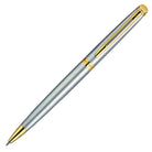 Waterman Hemisphere Ballpoint Pen in Stainless Steel with Gold Trim Ballpoint Pen