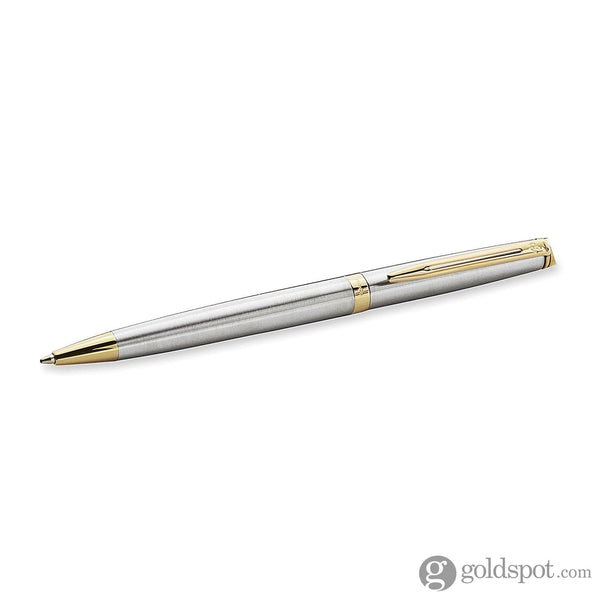 Waterman Hemisphere Ballpoint Pen in Stainless Steel with Gold Trim Ballpoint Pen