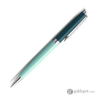 Waterman Hemisphere Colour Blocking Ballpoint Pen in Metal and Green Lacquer with Chrome Trim Ballpoint Pen