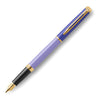 Waterman Hemisphere Colour Blocking Fountain Pen in Metal and Purple Lacquer with Gold Trim Fountain Pen