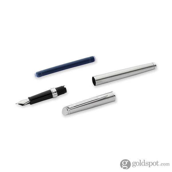 Waterman Hemisphere Fountain Pen in Stainless Steel with Chrome Trim Fountain Pen
