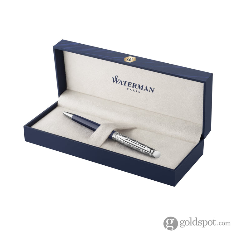 Waterman Hemisphere L’Essence du Bleu Ballpoint Pen in Metal & Blue Lacquer Ballpoint Pen