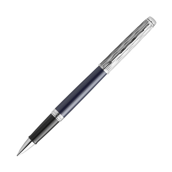 Waterman Hemisphere L’Essence du Bleu Rollerball Pen in Metal & Blue Lacquer Rollerball Pen