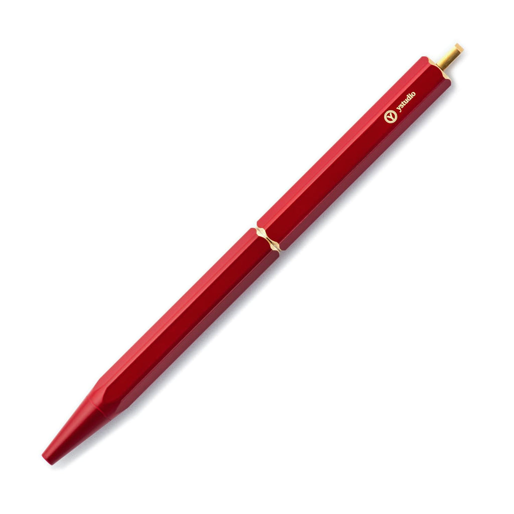 ystudio Brassing Ballpoint Pen in Red Pencil