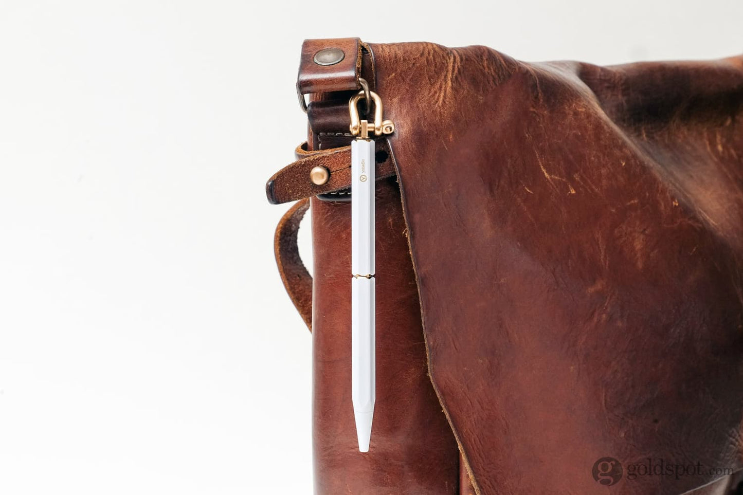 ystudio Brassing Ballpoint Pen in White Pencil