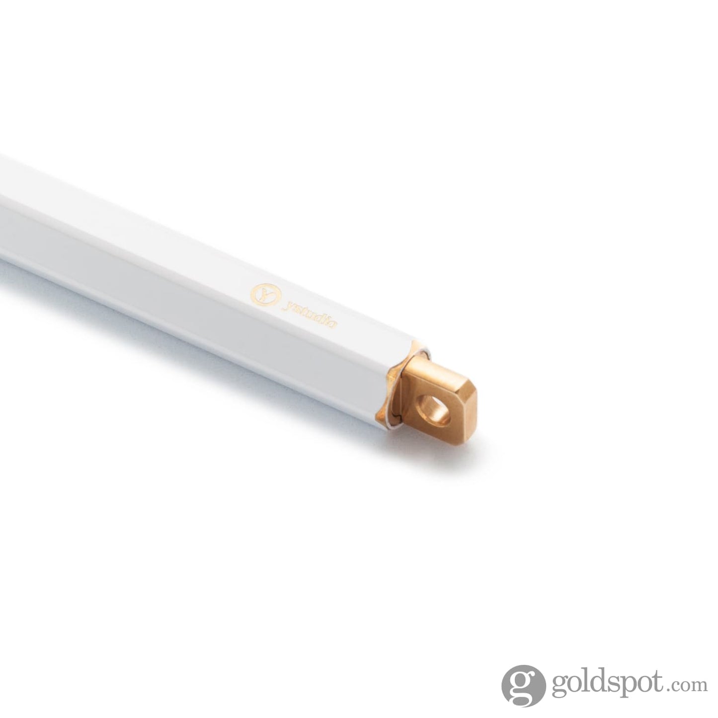 ystudio Brassing Ballpoint Pen in White Pencil