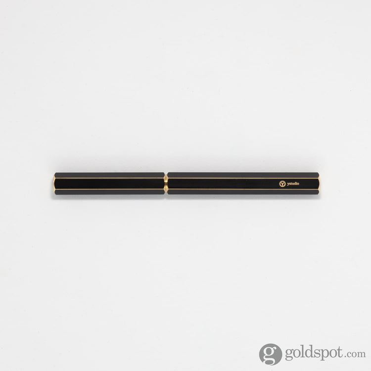 ystudio Brassing Rollerball Pen in Black Mechanical Pencil