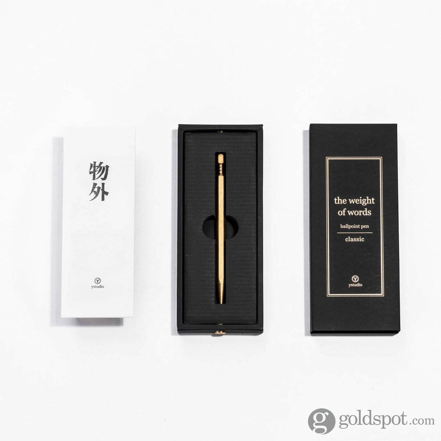 ystudio Classic Ballpoint Pen in Brass Ballpoint Pen