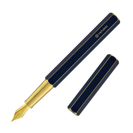 ystudio Classic Revolve Fountain Pen in Blue