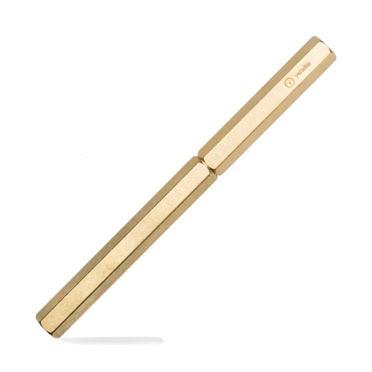 ystudio Classic Rollerball Pen in Brass Mechanical Pencil