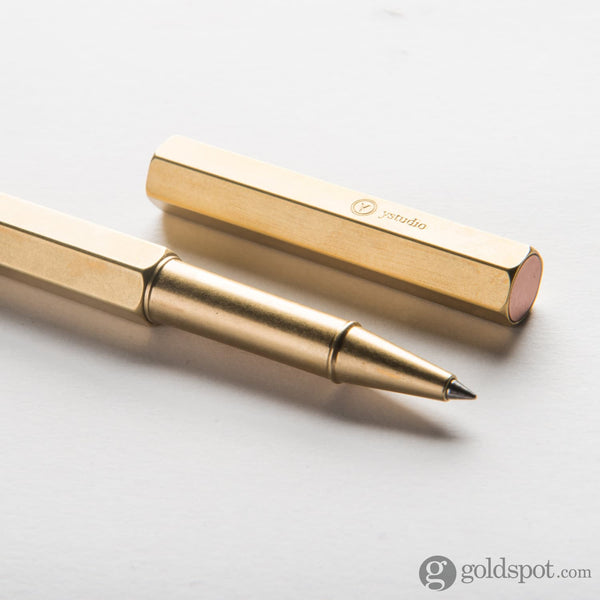 ystudio Classic Rollerball Pen in Brass Mechanical Pencil