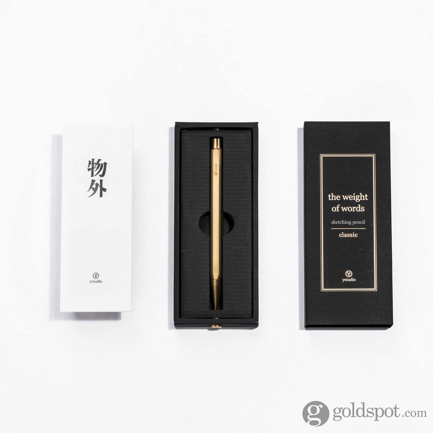 ystudio Classic Sketching Pencil in Brass - 2mm Pencil