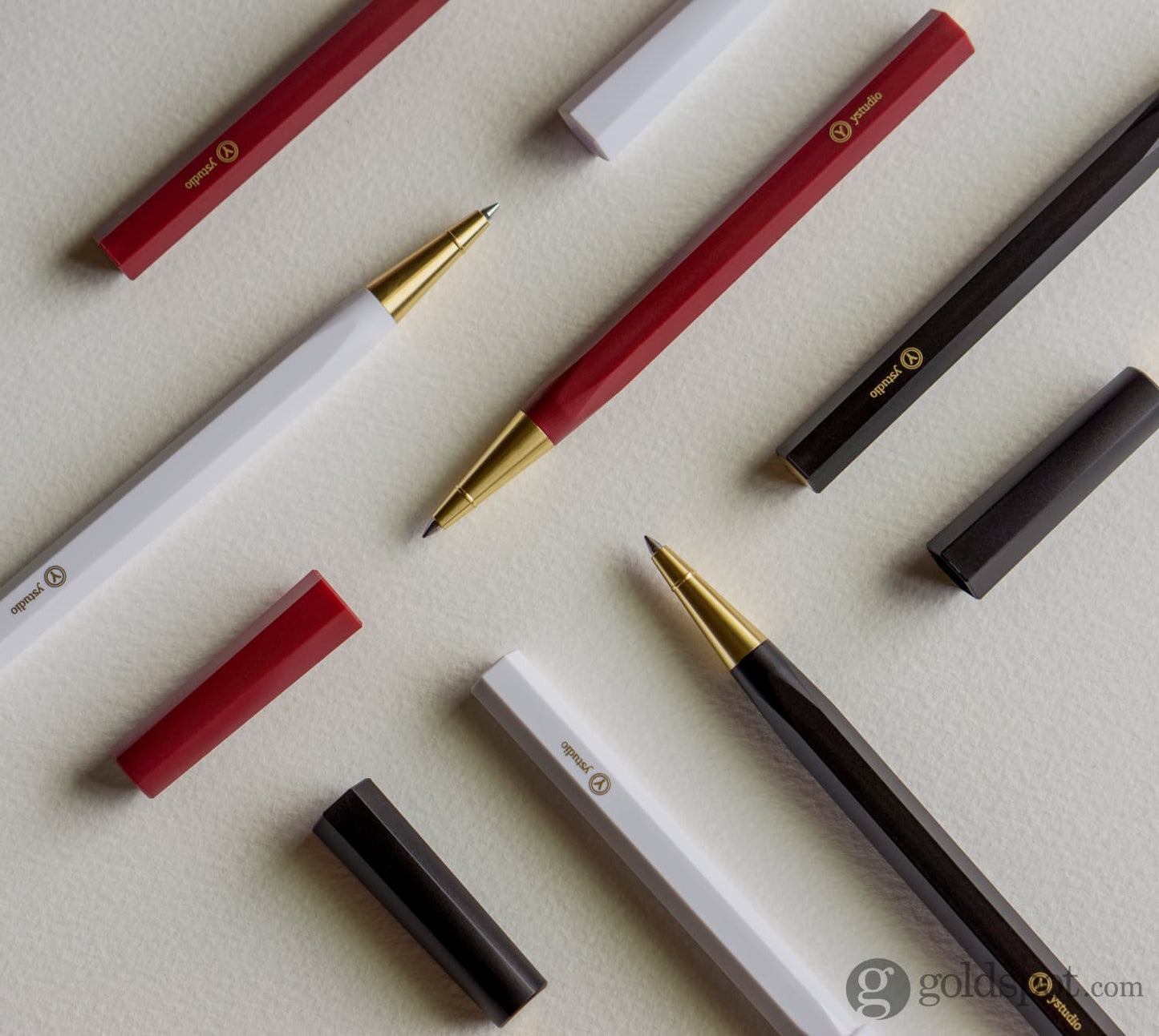 ystudio Resin Rollerball Pen in Red Rollerball Pen