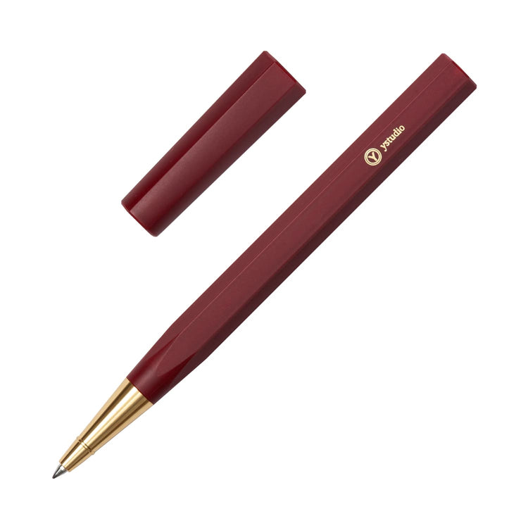 ystudio Resin Rollerball Pen in Red Rollerball Pen